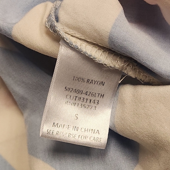 Talulah Oversized Multicolor Geometric Short Sleeve Button Down Shirt Size S - Picture 10 of 13